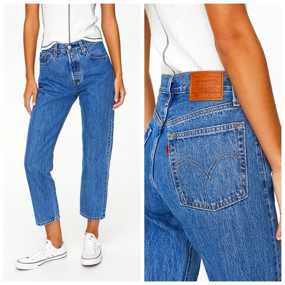 Levi's Denim - LEVI'S ORIGINAL 501 High Rise Straight Leg Jeans
